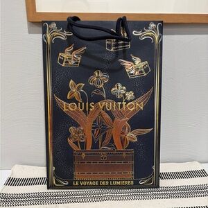 Louis Vuitton Black and Gold Shopping Tote